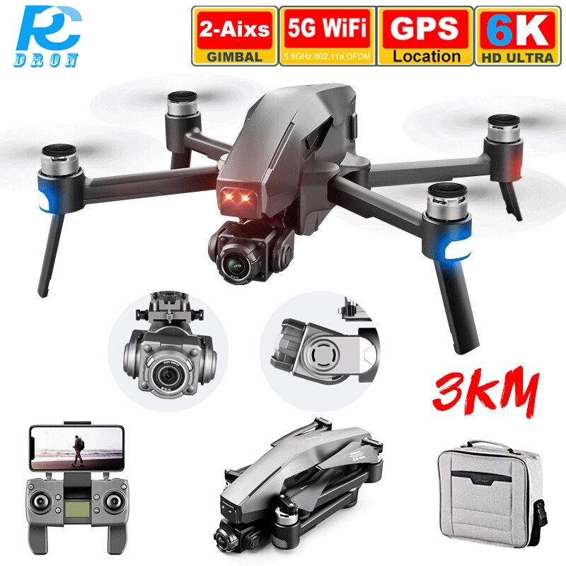 3Km Professional Gimbal Camera Drones 6K 4K GPS ..